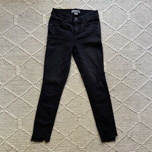 Democracy Skinny Jeans in Worn Black, Size 2